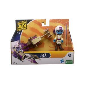 Star Wars Young Jedi Adventures Lys Solay Figure & Vehicle Set
